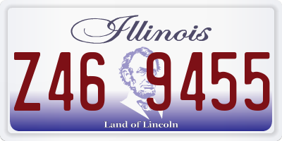 IL license plate Z469455