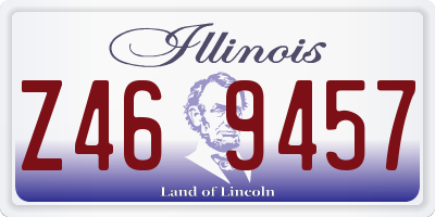 IL license plate Z469457