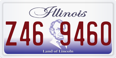 IL license plate Z469460