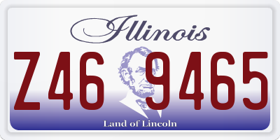 IL license plate Z469465