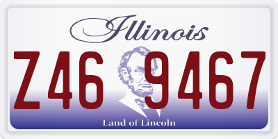 IL license plate Z469467