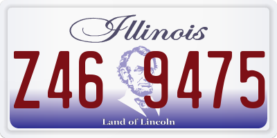 IL license plate Z469475