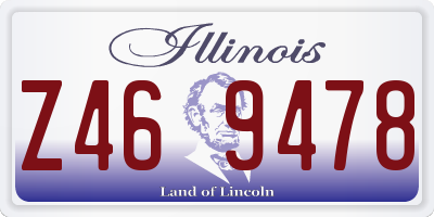IL license plate Z469478