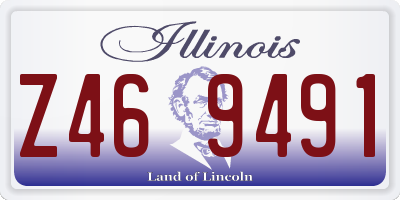 IL license plate Z469491