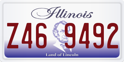 IL license plate Z469492
