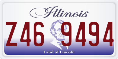 IL license plate Z469494