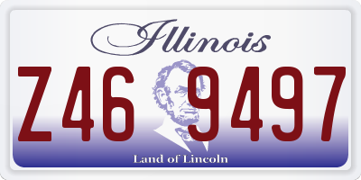 IL license plate Z469497