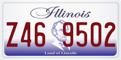 IL license plate Z469502