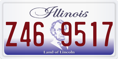 IL license plate Z469517