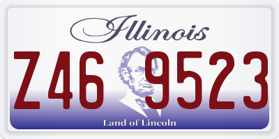 IL license plate Z469523