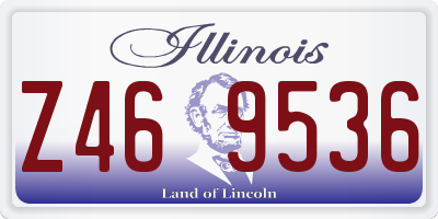 IL license plate Z469536