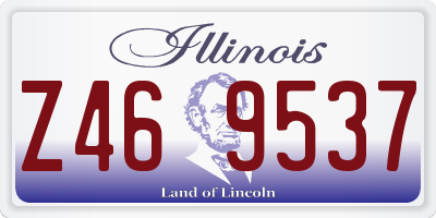 IL license plate Z469537