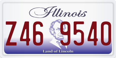 IL license plate Z469540