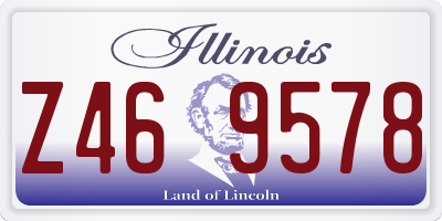 IL license plate Z469578