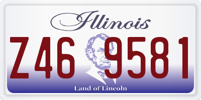 IL license plate Z469581