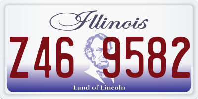 IL license plate Z469582
