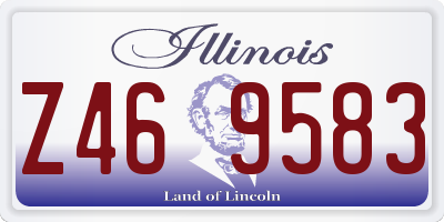IL license plate Z469583