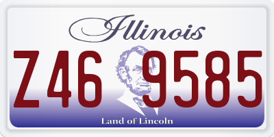 IL license plate Z469585