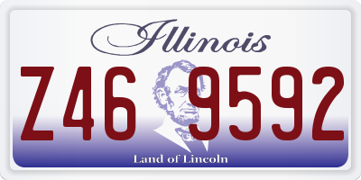 IL license plate Z469592