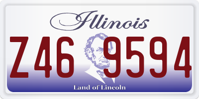 IL license plate Z469594