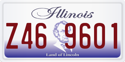 IL license plate Z469601