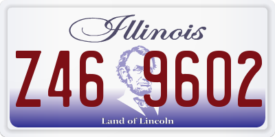 IL license plate Z469602