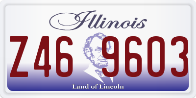 IL license plate Z469603