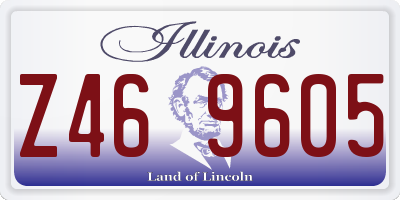 IL license plate Z469605