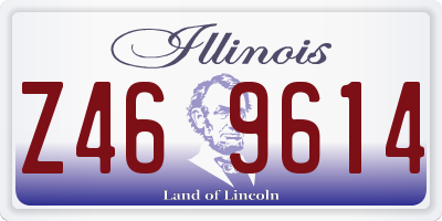 IL license plate Z469614