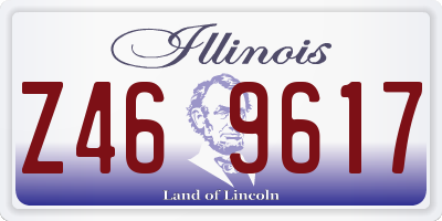 IL license plate Z469617