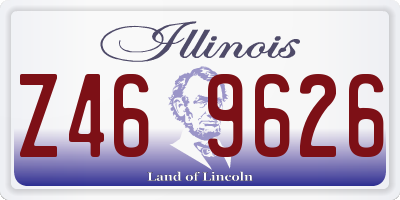 IL license plate Z469626