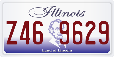 IL license plate Z469629