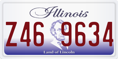 IL license plate Z469634