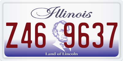 IL license plate Z469637
