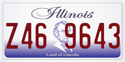 IL license plate Z469643