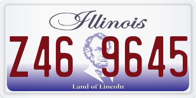 IL license plate Z469645