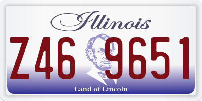 IL license plate Z469651