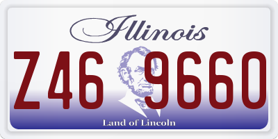 IL license plate Z469660