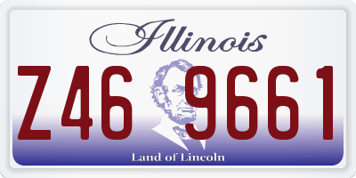 IL license plate Z469661