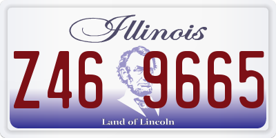 IL license plate Z469665
