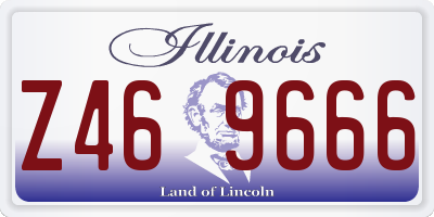 IL license plate Z469666
