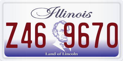IL license plate Z469670