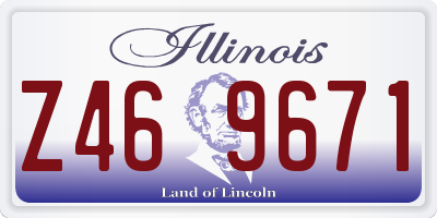 IL license plate Z469671