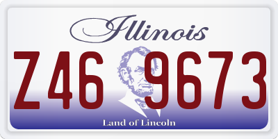 IL license plate Z469673
