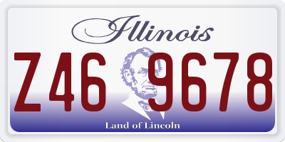 IL license plate Z469678