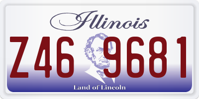 IL license plate Z469681
