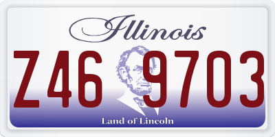 IL license plate Z469703