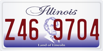IL license plate Z469704