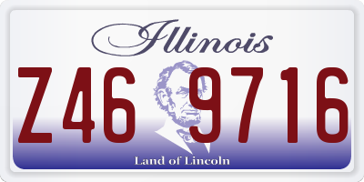 IL license plate Z469716