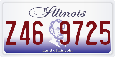 IL license plate Z469725